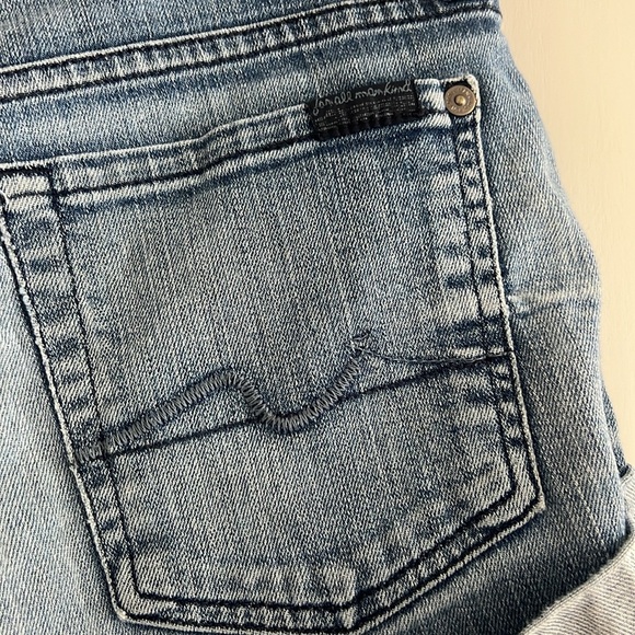 7 for all Mankind Women's Denim Jean Shorts size 28 - Picture 5 of 6